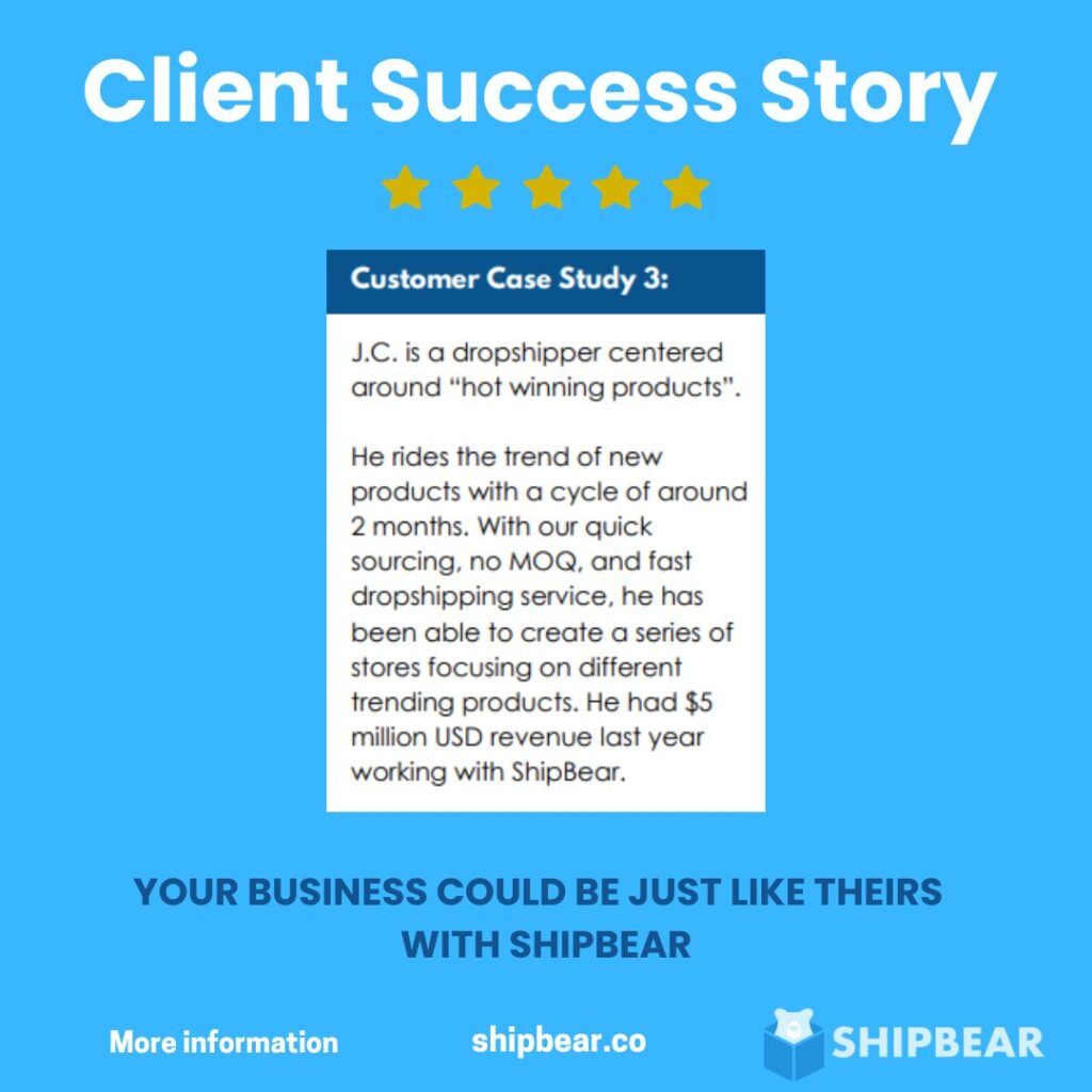 shipbear client success story 